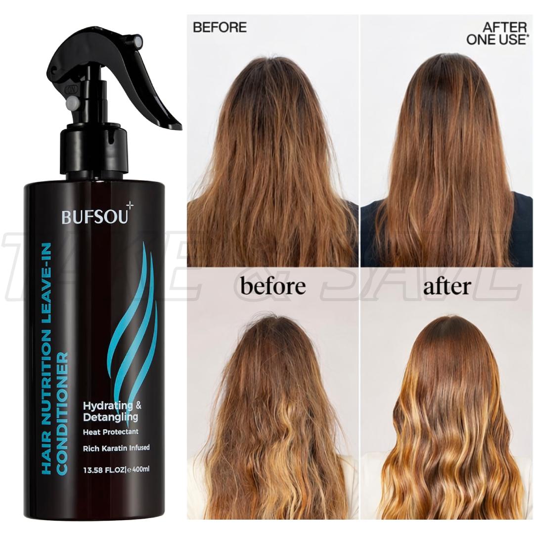 All-In-1 Leave-In Hair Spray Conditioner — Family-Safe Formula, 13.5 fl. oz / 400ml