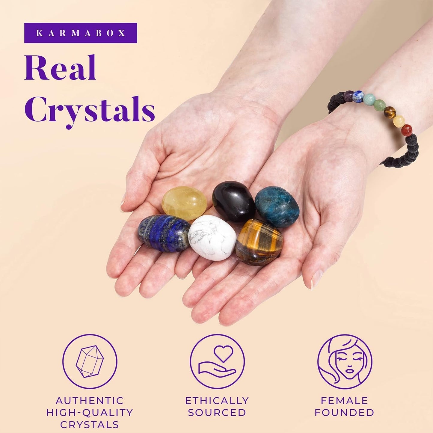 Gemini Zodiac Crystal Healing Stones Kit with Candle — Astrology Horoscope Gift Set