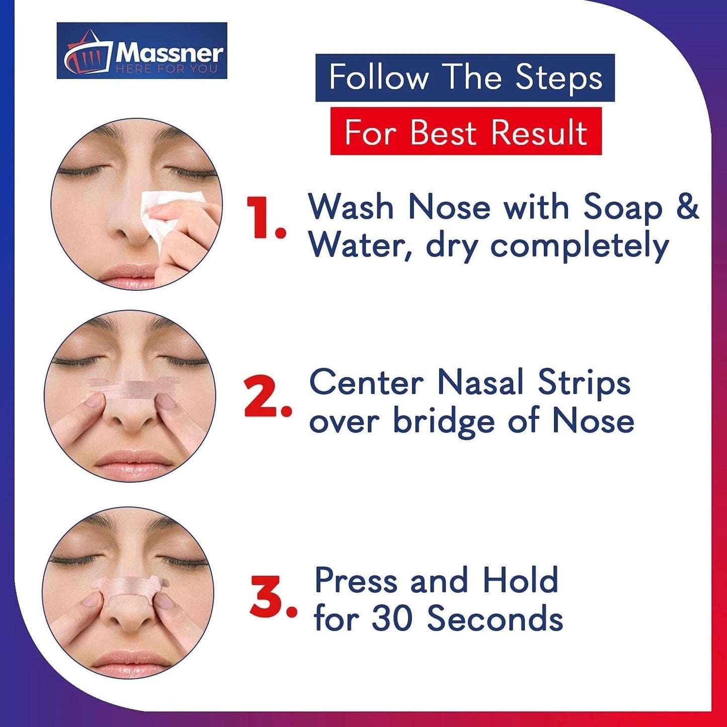Nasal Strips for Snoring & Congestion Relief — Breathe Better Instantly, 50 or 100 Count