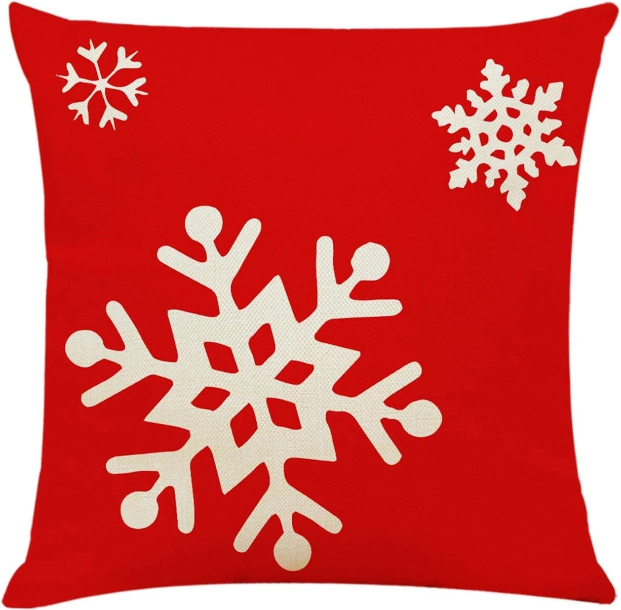 Christmas Throw Pillow Covers Set of 4 — 18x18 Inch Holiday Decorations for Home & Bedroom