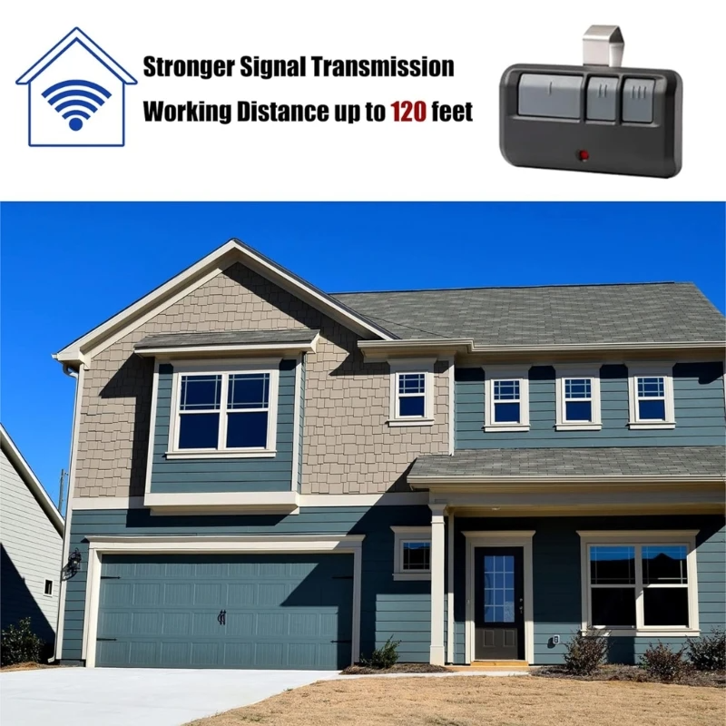 LiftMaster & Chamberlain Garage Door Opener Remote 2-Pack — Universal 3-Button, Model 893LM